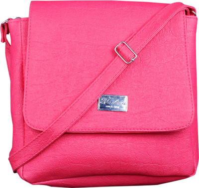 

Deox Girls Casual Pink PU Sling Bag