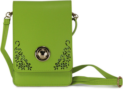 

Fabfashion Girls Casual Green PU Sling Bag