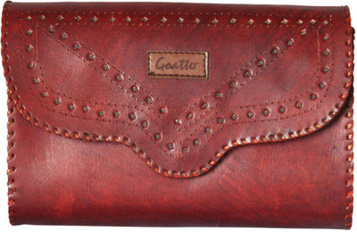 

Goatter Women Red Genuine Leather Sling Bag