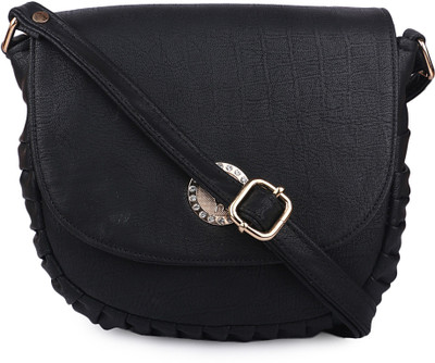 

shanaz fashion Girls Black PU Sling Bag