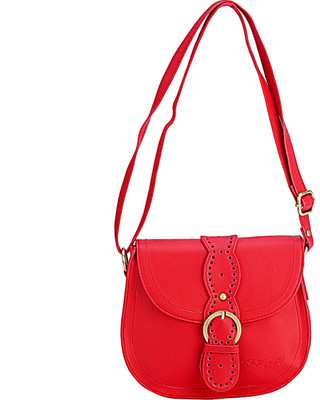 

The Zoya Life Women Casual Red PU Sling Bag