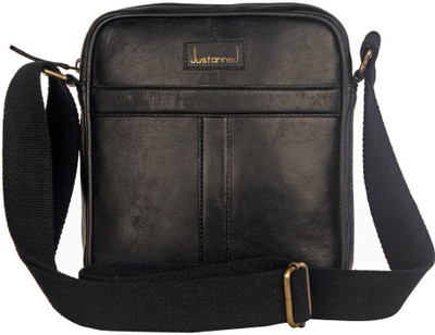 

Justanned Men Multicolor Genuine Leather Messenger Bag
