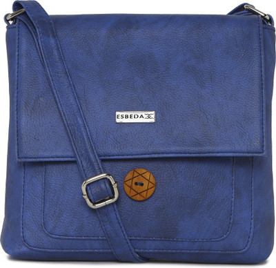 

Esbeda Women Casual Blue PU Sling Bag