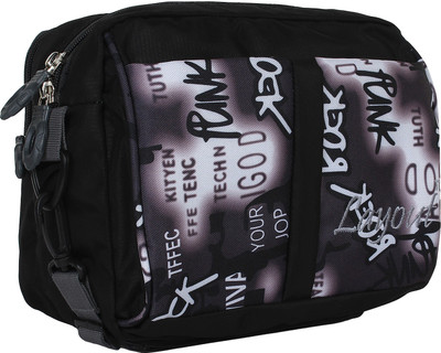 

Layout Men Casual Black Polyester Sling Bag