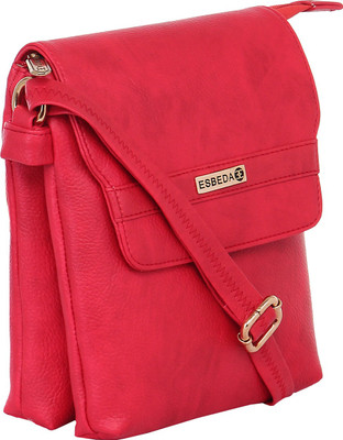 

Esbeda Women Casual Red Leatherette Sling Bag