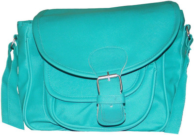 

JTM Trading Girls Casual Green PU Sling Bag