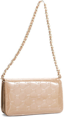 

BeBe Party Beige Clutch