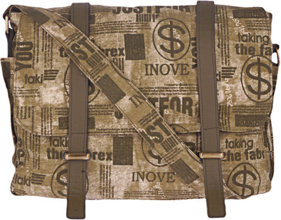 

Bags R Us Men & Women Casual Green Canvas Messenger Bag