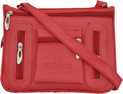 Ellis Women Casual Red PU Sling Bag