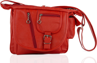 

Igypsy Women Casual Red Leatherette Sling Bag