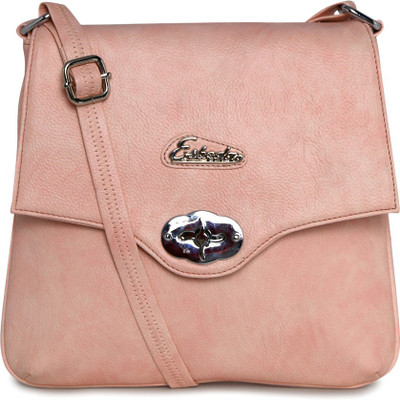 

Esbeda Women Casual Pink PU Sling Bag