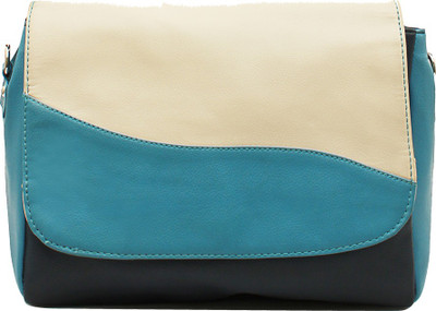 

Bagsy Malone Hand-held Bag(Blue, Beige, Black), Beige;black;blue
