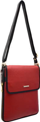 

JFL-Jewellery For Less Girls Formal Red Genuine Leather Sling Bag