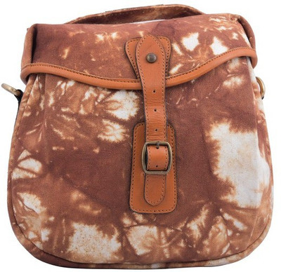 

The Maker Men & Women Brown Canvas Sling Bag