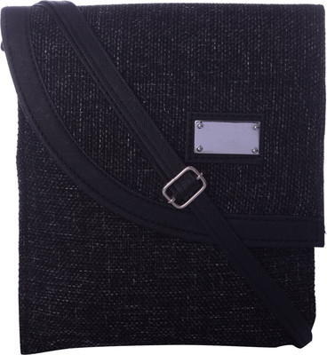 

Exotique Women Casual Black Canvas Sling Bag