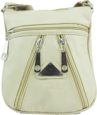 

Surmount Girls Casual Beige PU Sling Bag