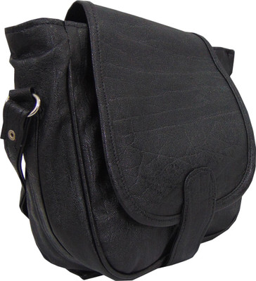 

Estoss Women Casual Black PU Sling Bag
