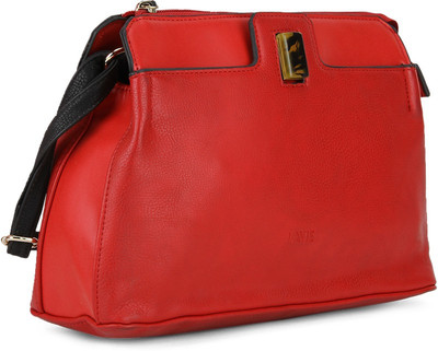 

Lavie Women Casual Red PU Sling Bag