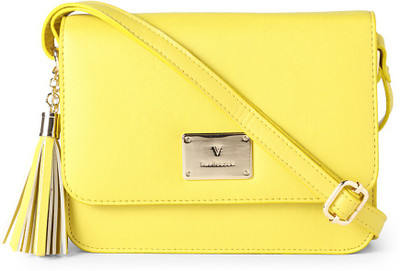 

Van Heusen Women Yellow Genuine Leather Sling Bag