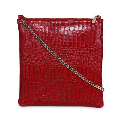 

Cappuccino Women Evening/Party Red Leatherette Sling Bag