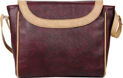 

LAPIS-O- LUPO Women Casual Maroon PU Sling Bag