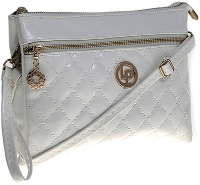 

Lino Perros Women Casual White Leatherette Sling Bag