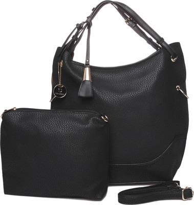 

Fur Jaden Women Casual Black PU Sling Bag