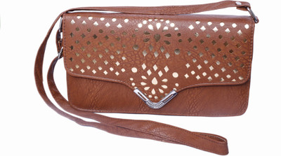 

Admarich Women Casual Brown PU Sling Bag