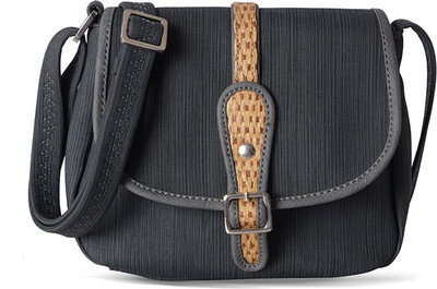 

Baggit Women Casual Grey PU Sling Bag