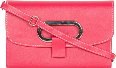 

MTE Girls Casual Pink Leatherette Sling Bag
