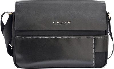 

Cross Men Casual Black PU Messenger Bag