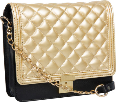 

Adaira Girls Evening/Party Gold PU Sling Bag