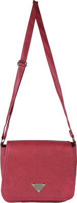 

Bags Craze Women Casual Red PU Sling Bag