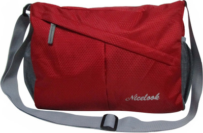 

Nicelook Boys Casual Red Polyester Shoulder Bag