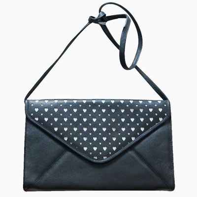 55% OFF on Jeane Sophie Women Casual, Evening/Party Black Genuine Leather Sling Bag