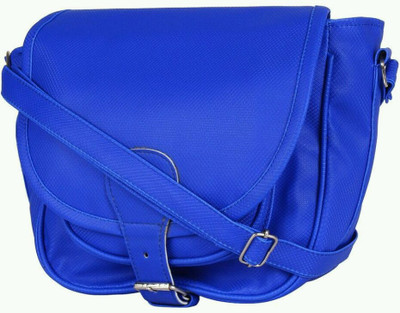 

Raju purse collection Girls Casual Blue PU Sling Bag