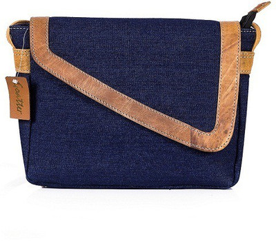

Goatter Girls Blue Denim Sling Bag