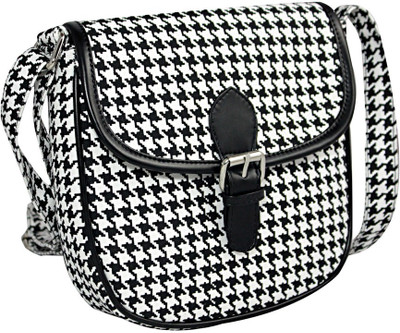 

Kleio Women Black Canvas Sling Bag