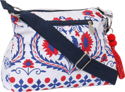 

Pickpocket Women Casual White Canvas Sling Bag