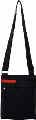 

Heels & Handles Women Casual Black Leatherette Sling Bag