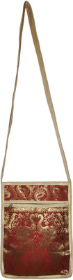 

Lal Haveli Women Casual Beige Silk Shoulder Bag