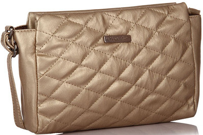 

Peperone Women Casual Gold PU Sling Bag