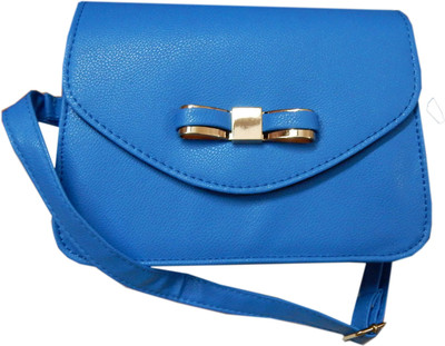 

Navaksha Women Blue PU Sling Bag