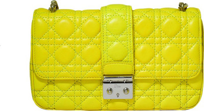 

Zaira Diamond Women Casual Yellow Genuine Leather Sling Bag