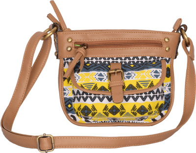 

Kanvas Katha Women Casual Multicolor Canvas Sling Bag