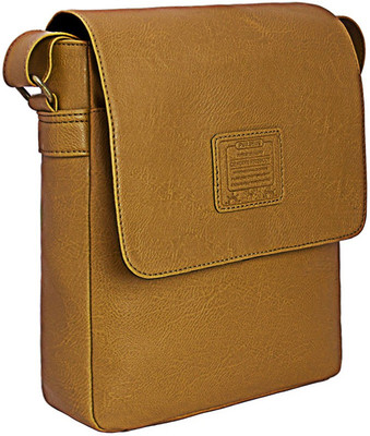 

Purseus Men & Women Formal Brown PU Sling Bag