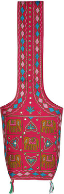 

Rajrang Women Casual Green, Pink, Blue Cotton Sling Bag, Blue;green;pink