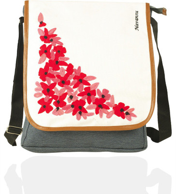 

NAVANSU Women Casual Multicolor Canvas Messenger Bag