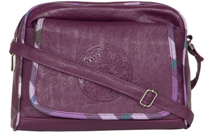 

MTE Girls Casual Purple Leatherette Sling Bag