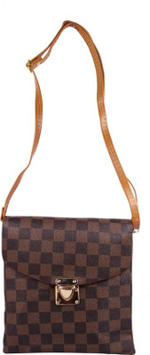 

Hydes Girls Casual Brown Leatherette Sling Bag